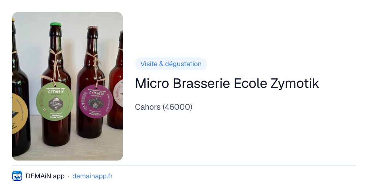 Micro Brasserie Ecole Zymotik — Cahors