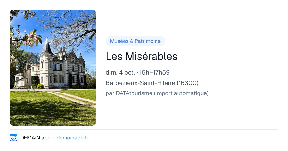 Les Misérables — Barbezieux-Saint-Hilaire