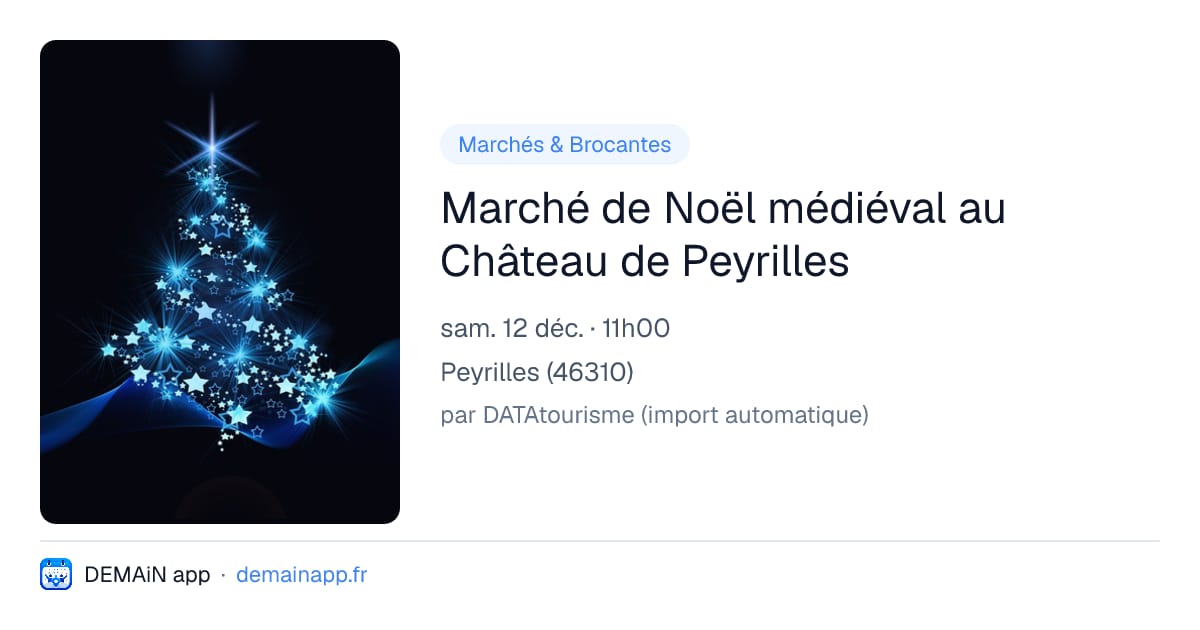 Marché de Noël médiéval au Château de Peyrilles — Peyrilles