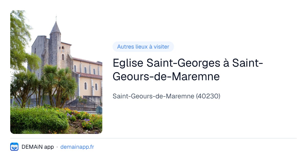 Eglise Saint-Georges à Saint-Geours-de-Maremne — Saint-Geours-de-Maremne