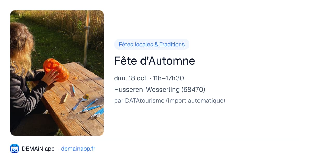 Fête d'Automne — Husseren-Wesserling