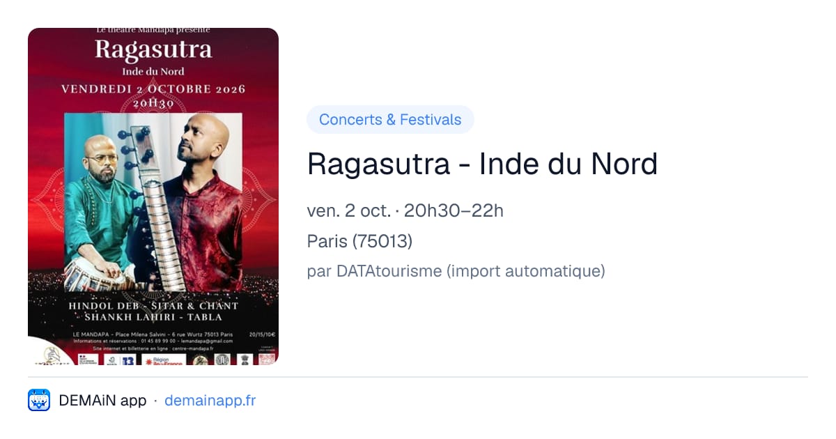 Ragasutra - Inde du Nord — Paris