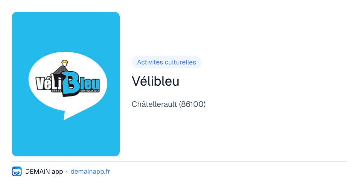 Vélibleu — Châtellerault
