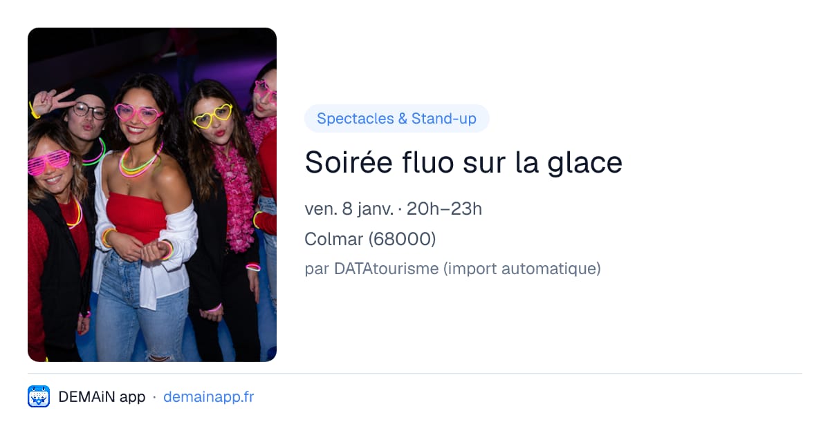 Soirée fluo sur la glace — Colmar