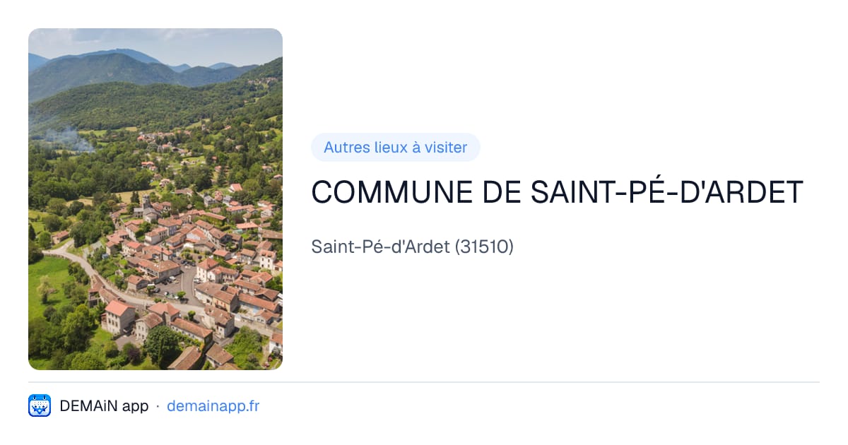 COMMUNE DE SAINT-PÉ-D'ARDET — Saint-Pé-d'Ardet