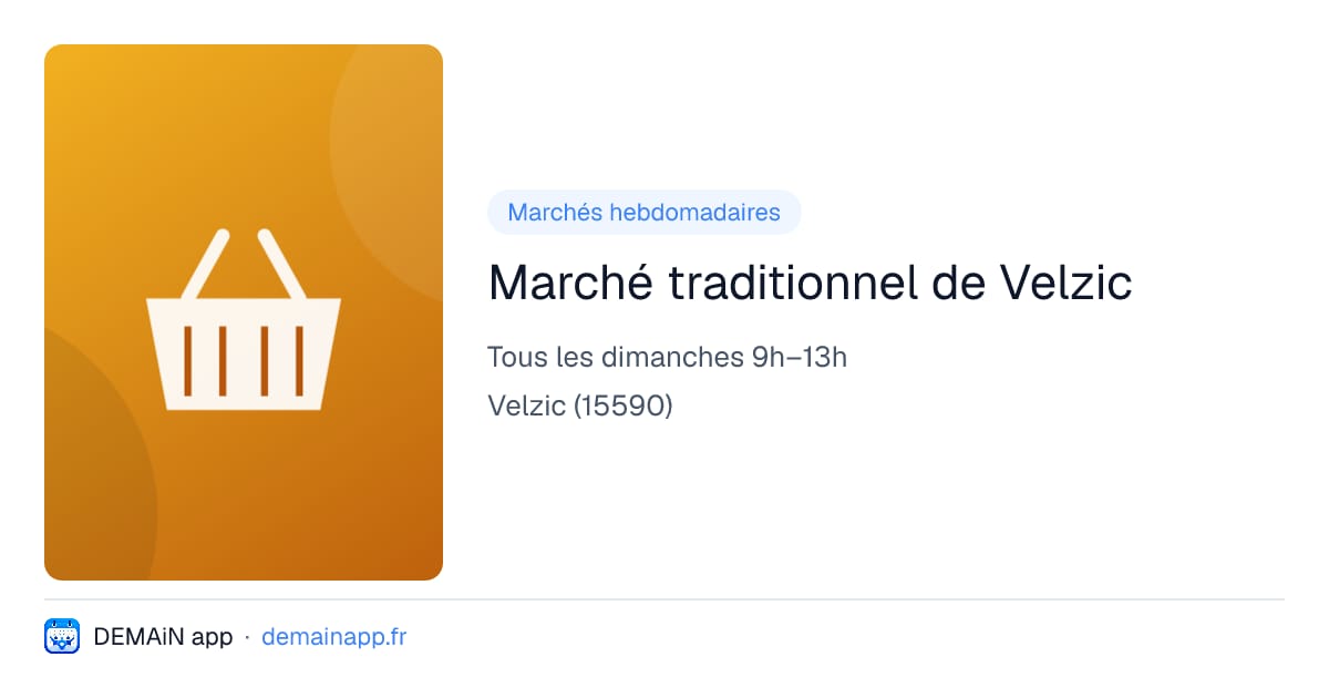 Marché traditionnel de Velzic — Velzic