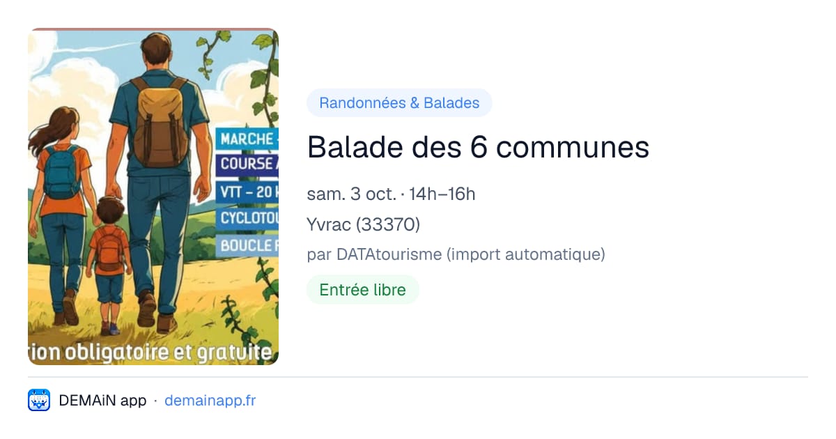 Balade des 6 communes — Yvrac