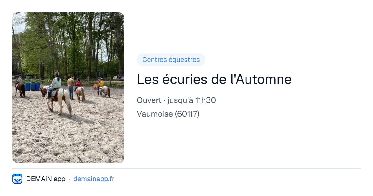 Les écuries de l'Automne — Vaumoise