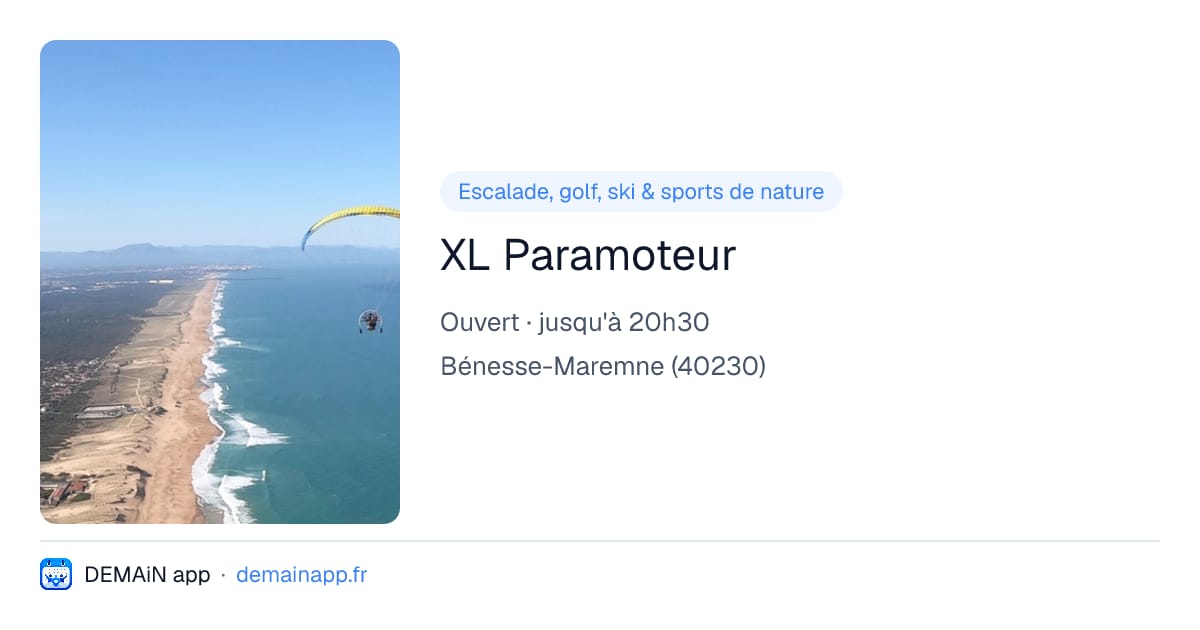 XL Paramoteur — Bénesse-Maremne