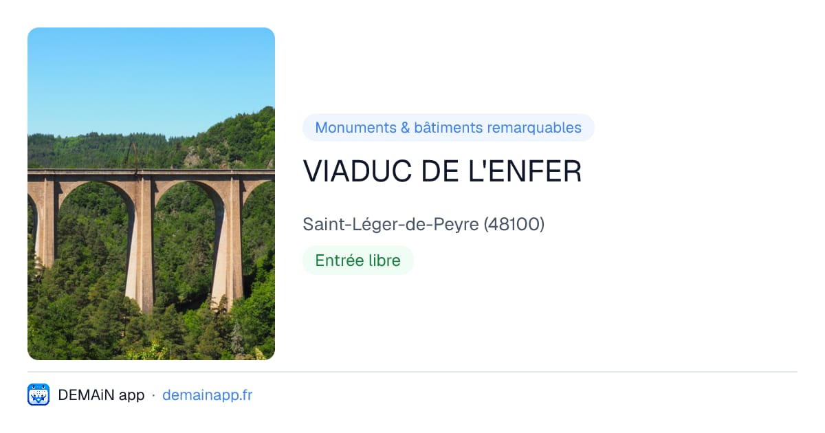 VIADUC DE L'ENFER — Saint-Léger-de-Peyre
