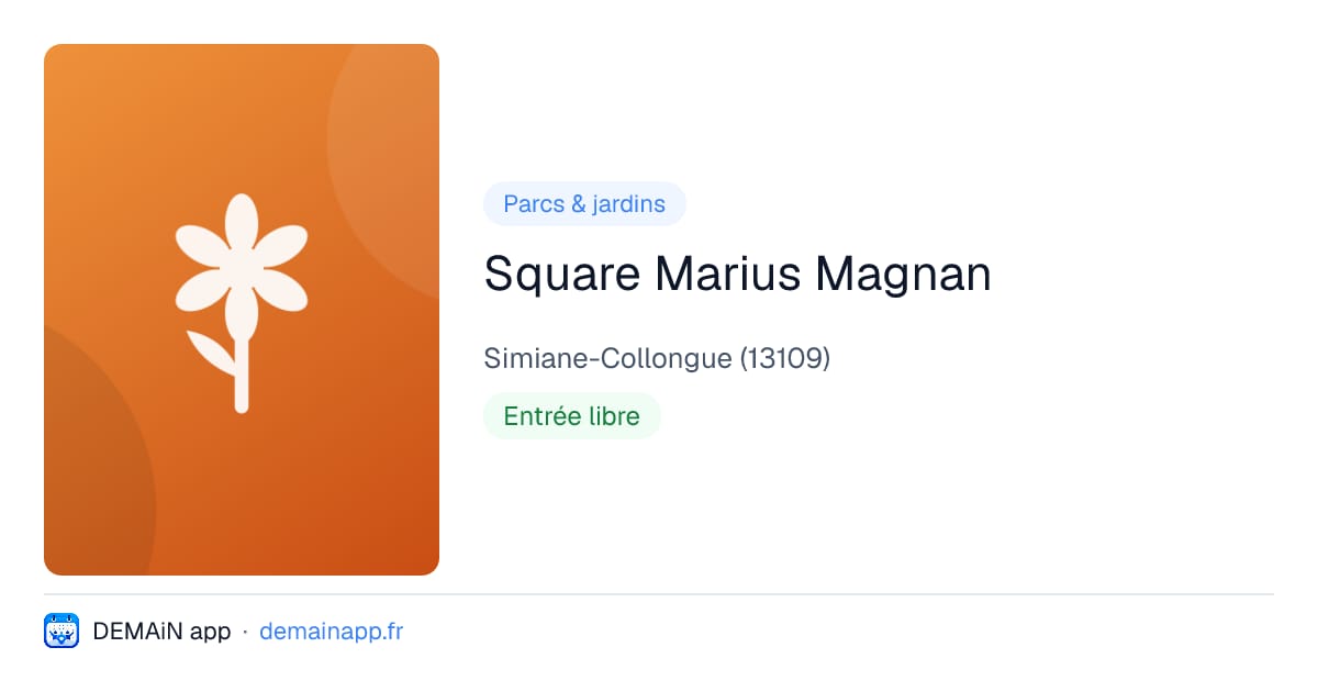 Square Marius Magnan — Simiane-Collongue