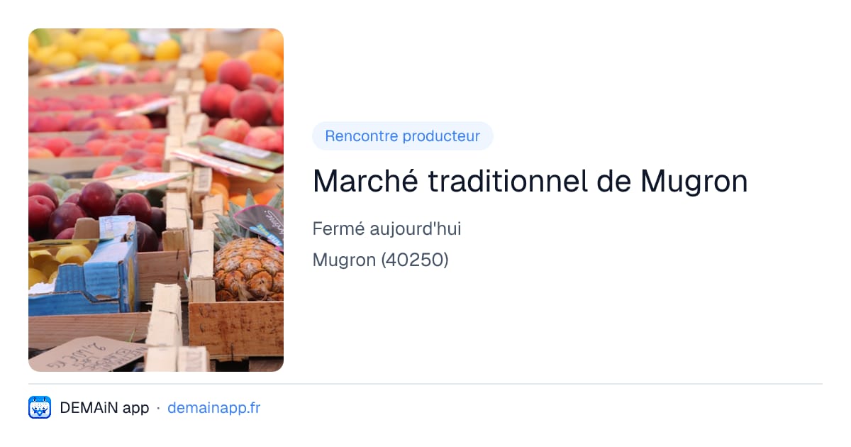 Marché traditionnel de Mugron — Mugron