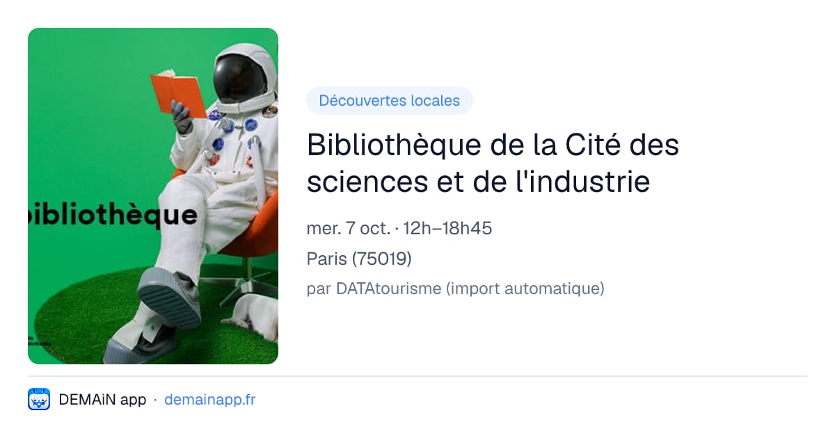 Bibliothèque de la Cité des sciences et de l'industrie — Paris