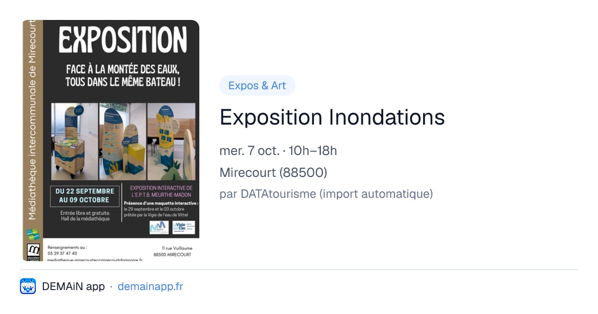 Exposition Inondations — Mirecourt