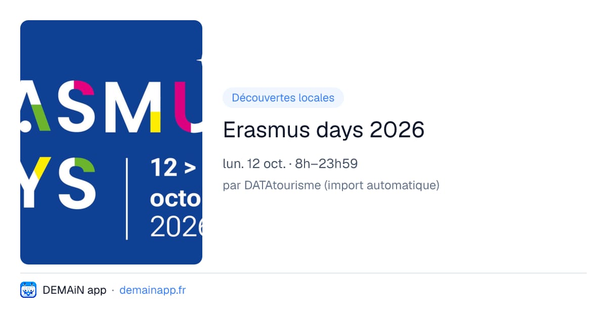Erasmus days 2026
