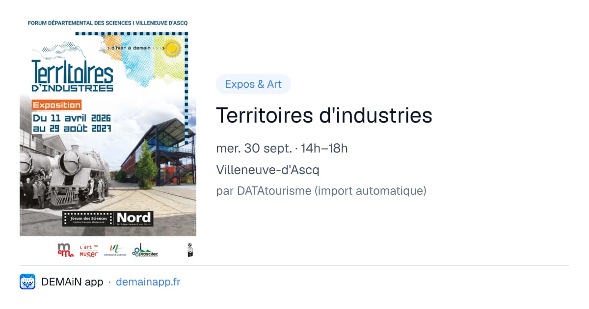 Territoires d'industries — Villeneuve-d'Ascq