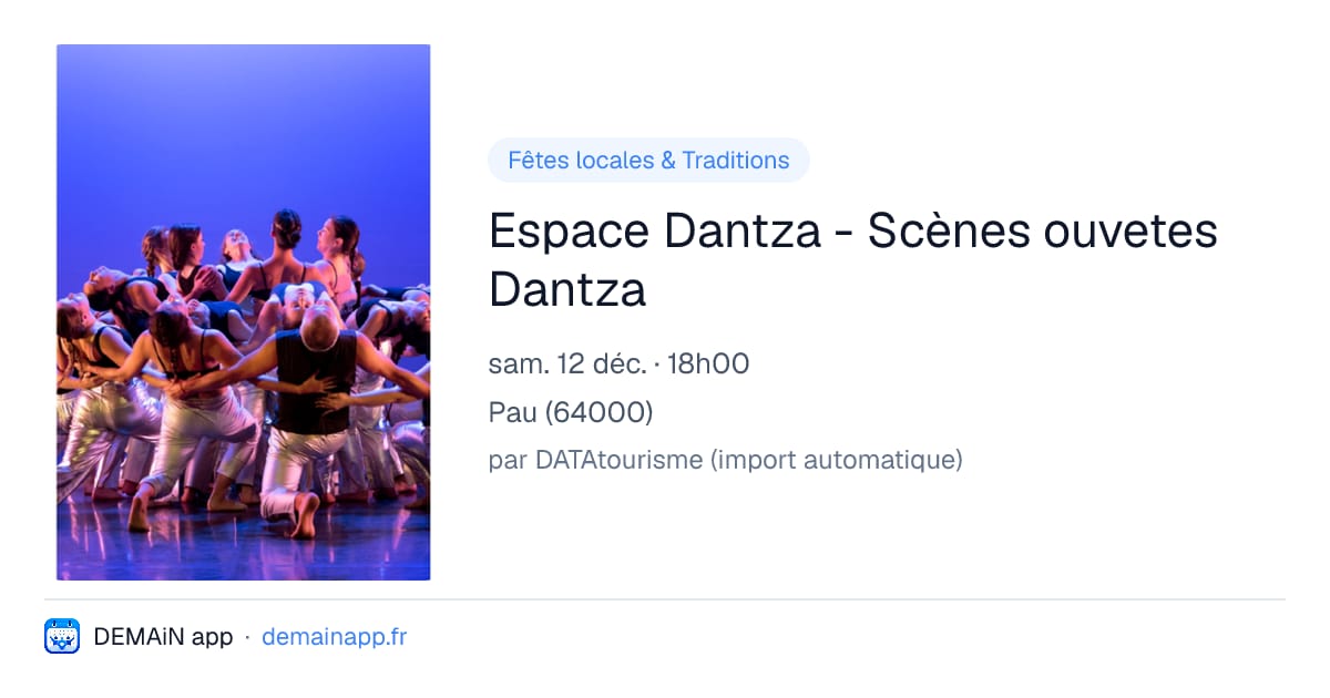 Espace Dantza - Scènes ouvetes Dantza — Pau