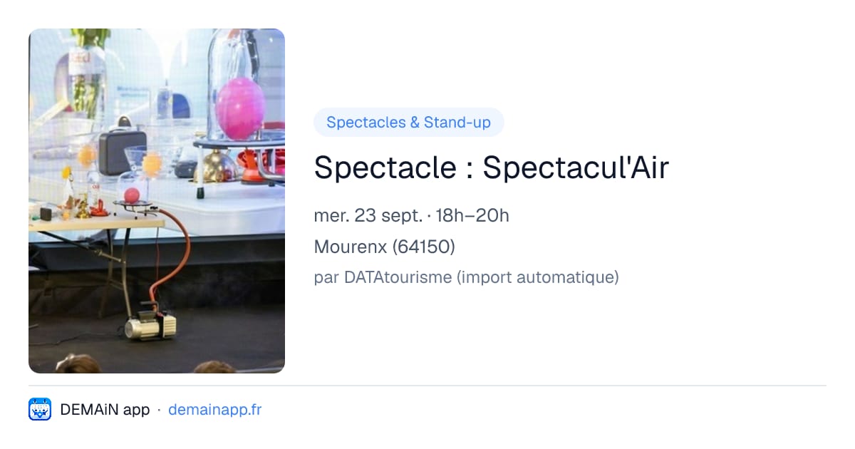 Spectacle : Spectacul'Air — Mourenx
