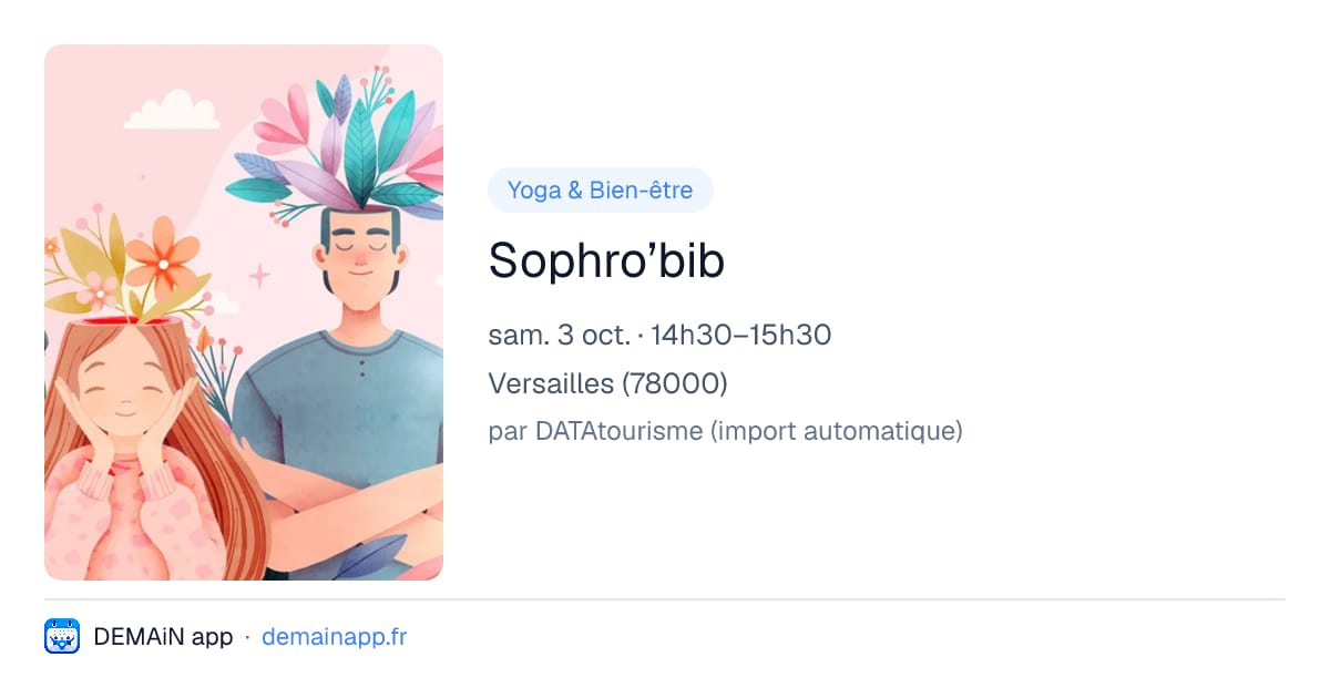 Sophro’bib — Versailles