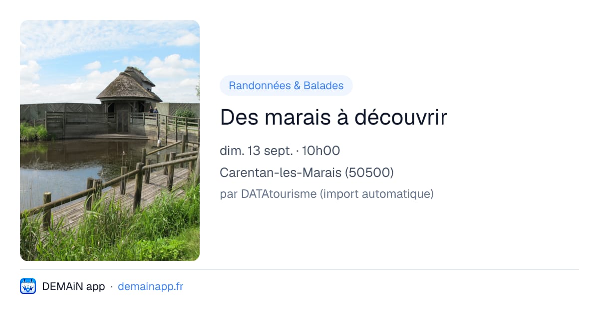 Des marais à découvrir — Carentan-les-Marais