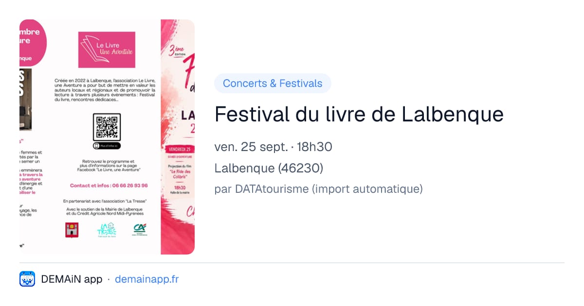 Festival du livre de Lalbenque — Lalbenque