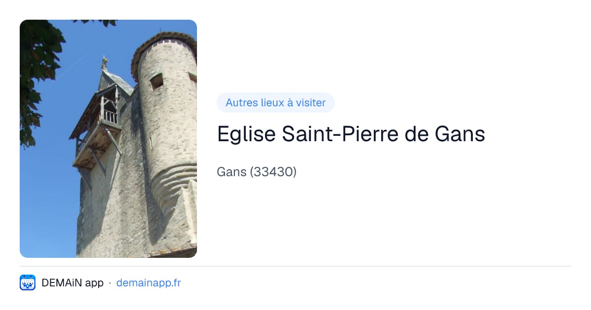 Eglise Saint-Pierre de Gans — Gans
