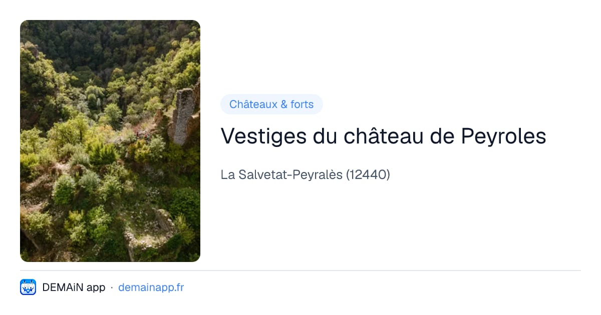 Vestiges du château de Peyroles — La Salvetat-Peyralès