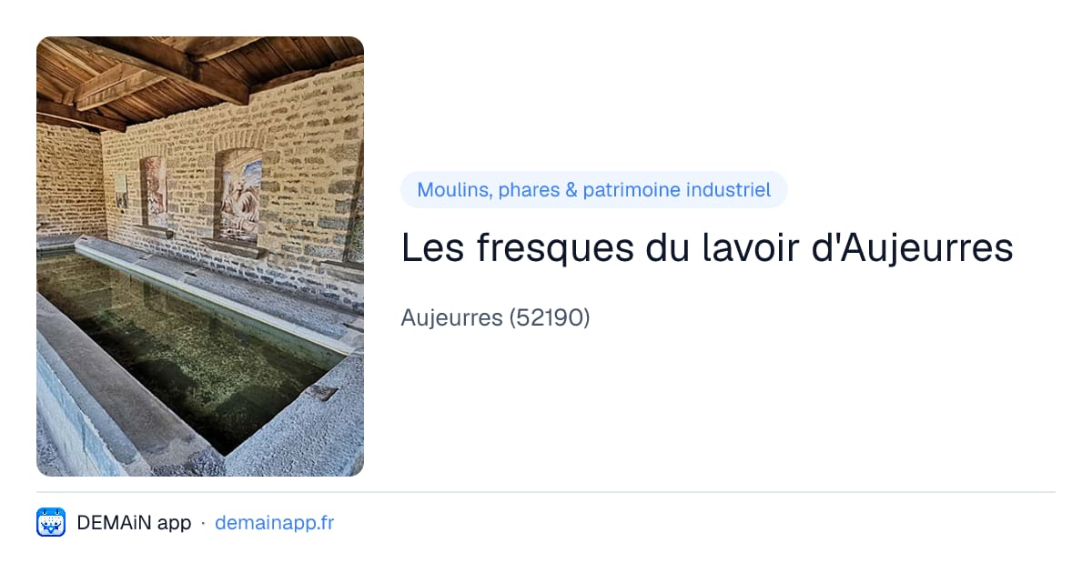 Les fresques du lavoir d'Aujeurres — Aujeurres