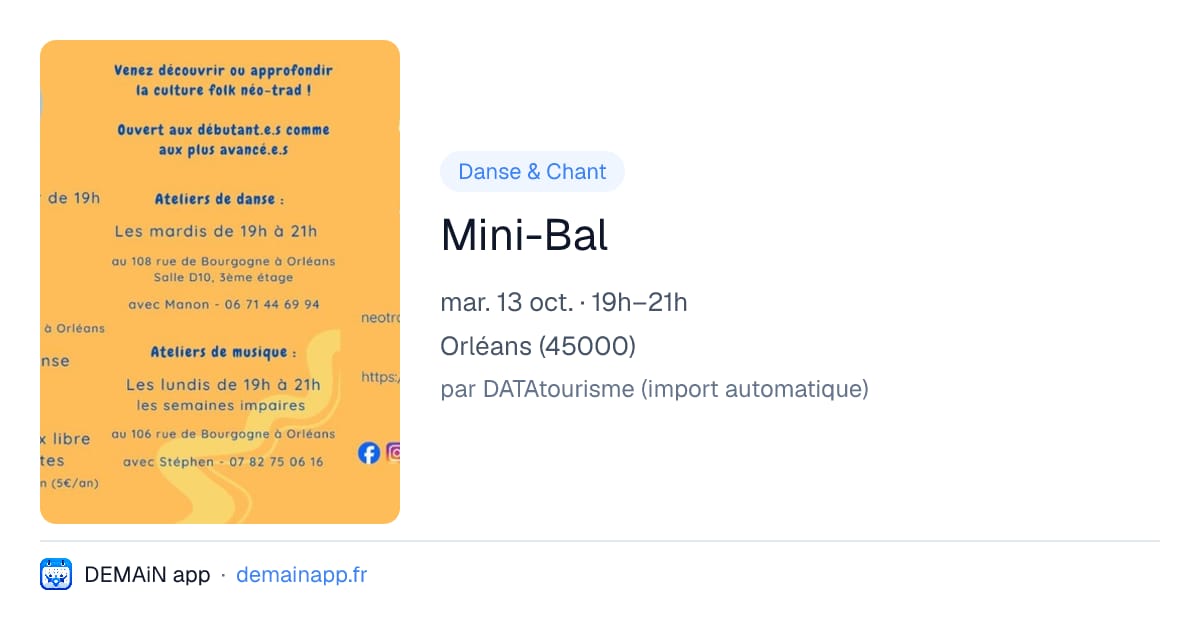 Mini-Bal — Orléans
