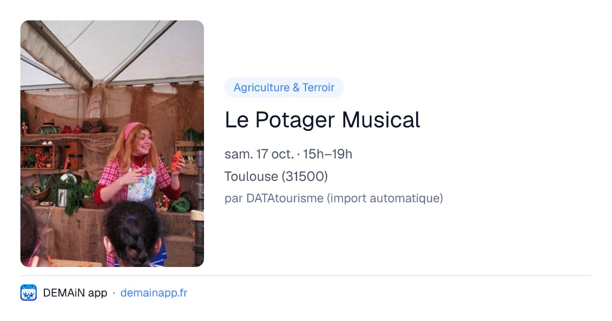 Le Potager Musical — Toulouse