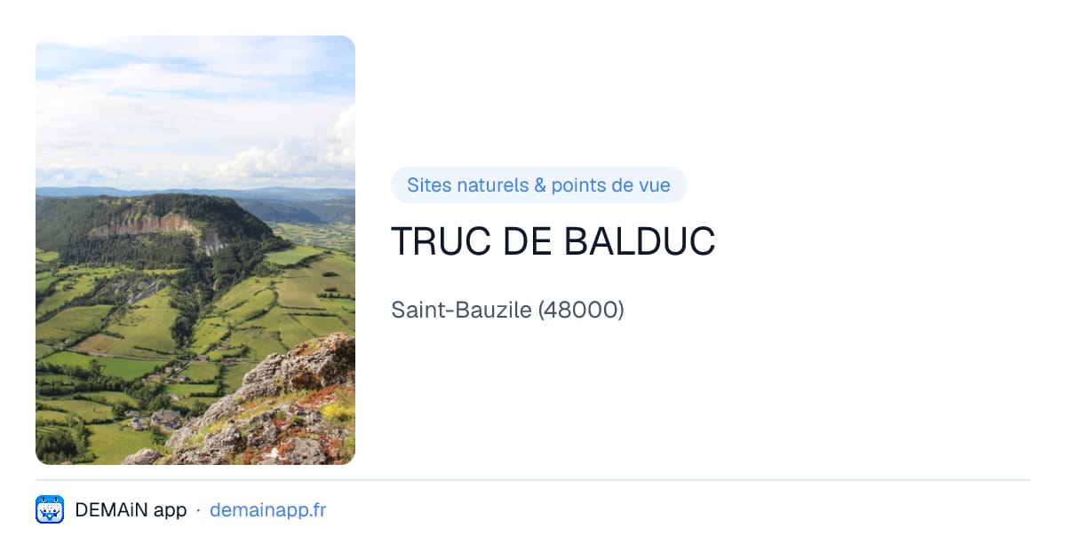 TRUC DE BALDUC — Saint-Bauzile