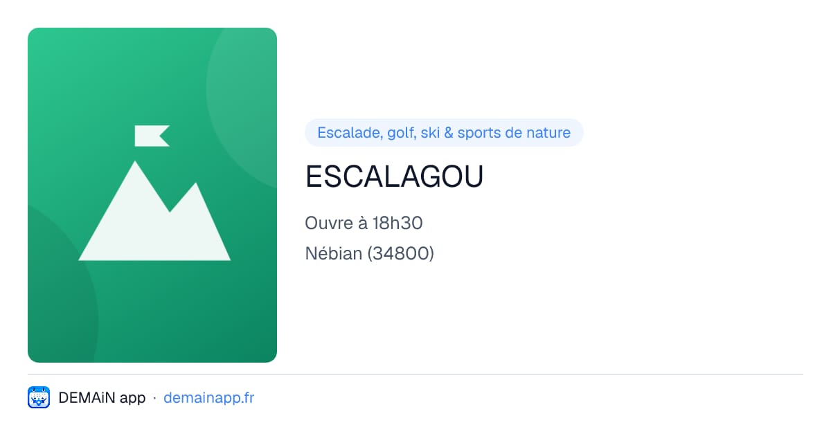 ESCALAGOU — Nébian