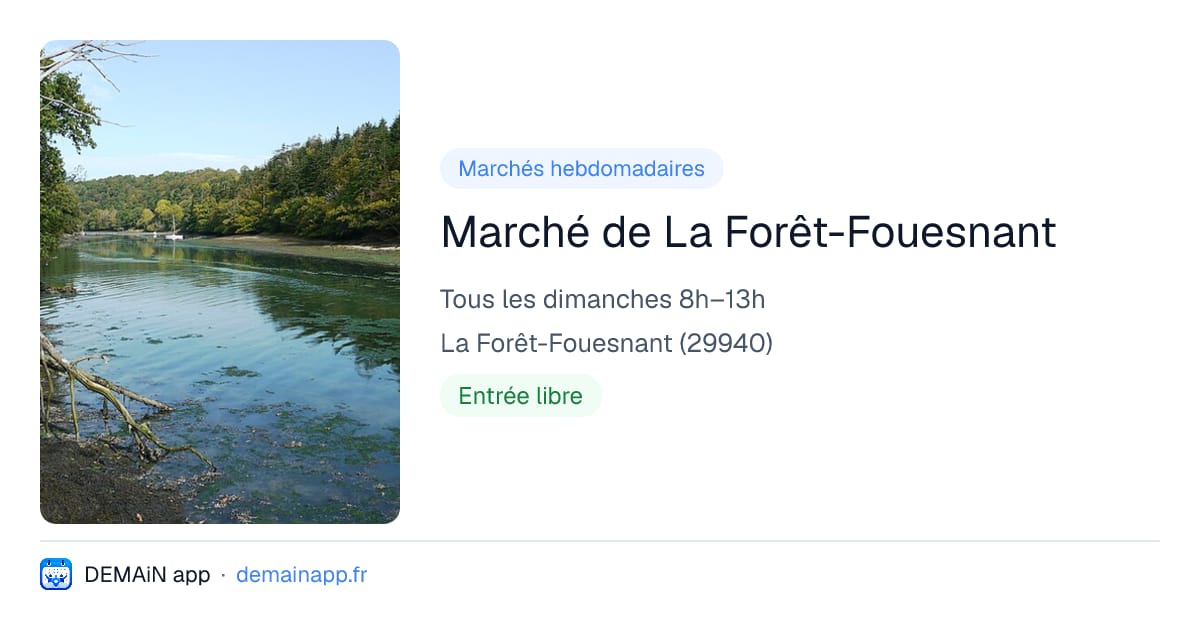 Marché de La Forêt-Fouesnant — La Forêt-Fouesnant
