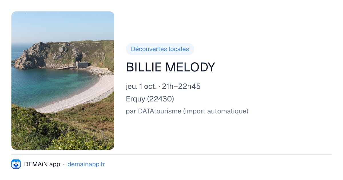 BILLIE MELODY — Erquy