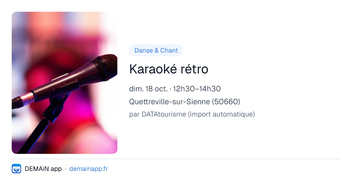Karaoké rétro — Quettreville-sur-Sienne
