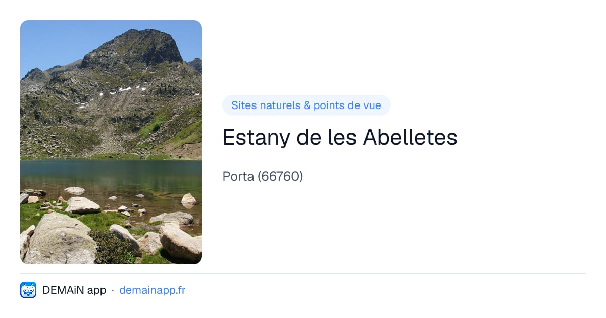 Estany de les Abelletes — Porta