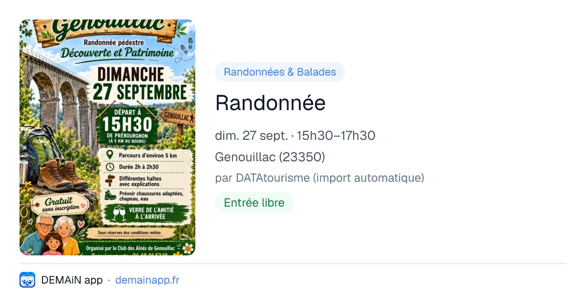 Randonnée — Genouillac