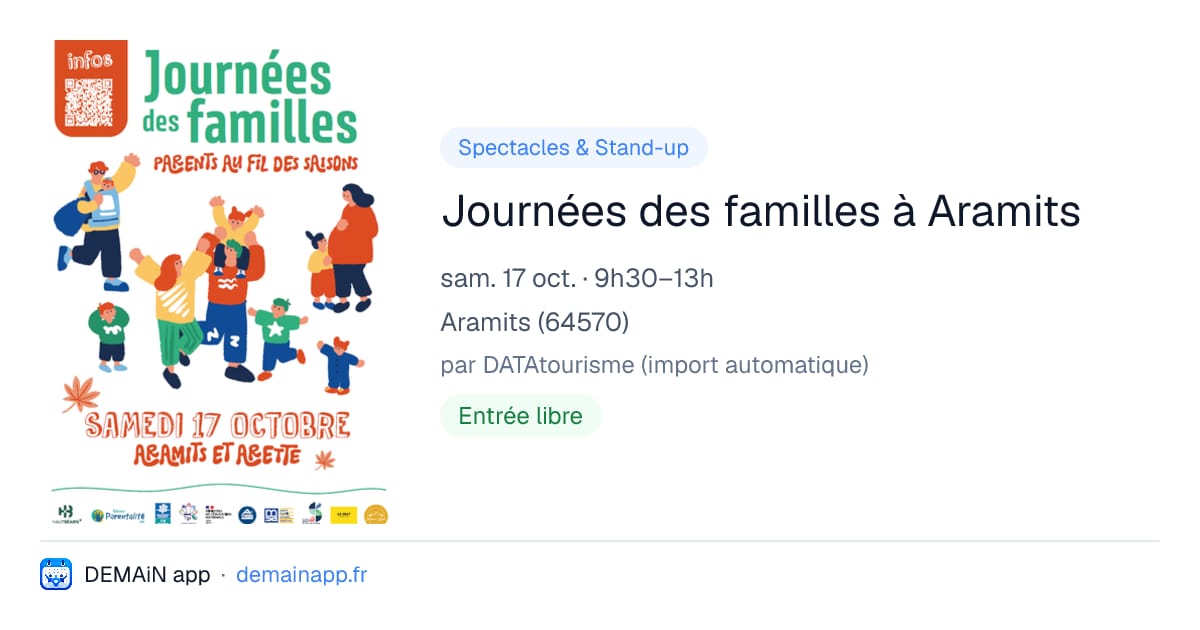 Journées des familles à Aramits — Aramits