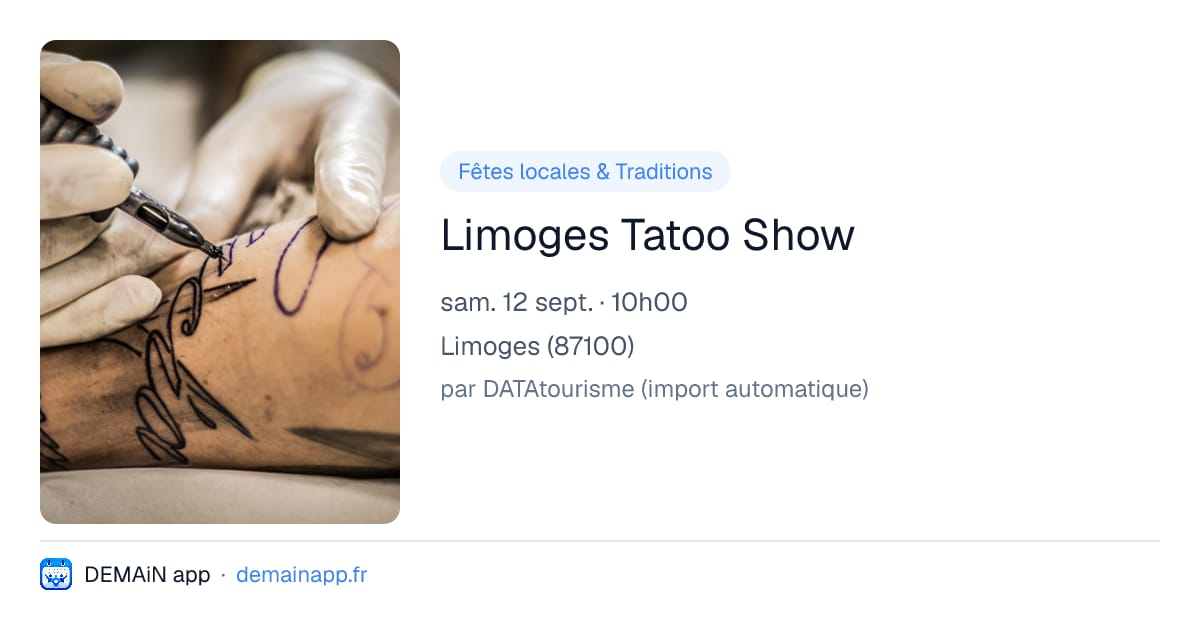 Limoges Tatoo Show — Limoges