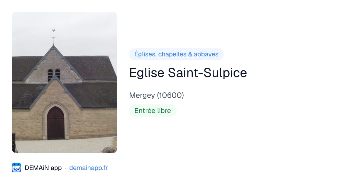 Eglise Saint-Sulpice — Mergey