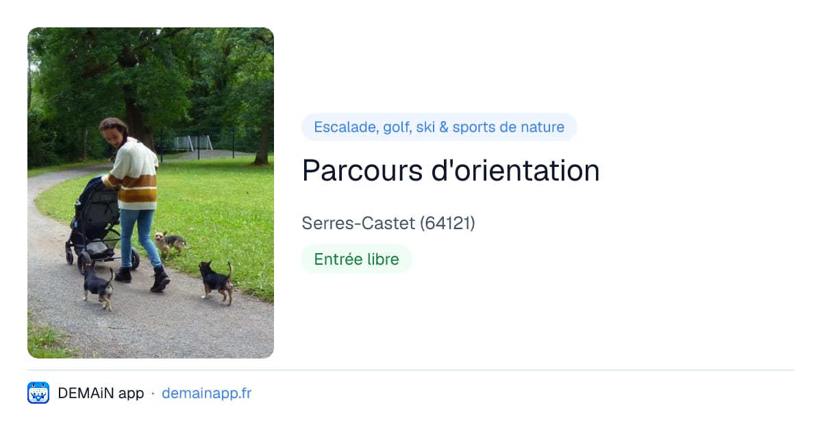 Parcours d'orientation — Serres-Castet