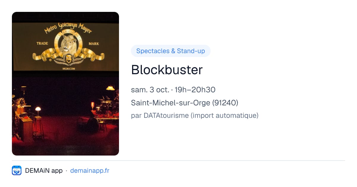 Blockbuster — Saint-Michel-sur-Orge