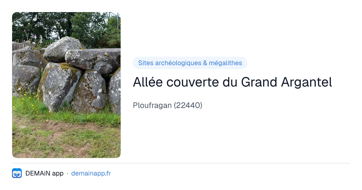 Allée couverte du Grand Argantel — Ploufragan