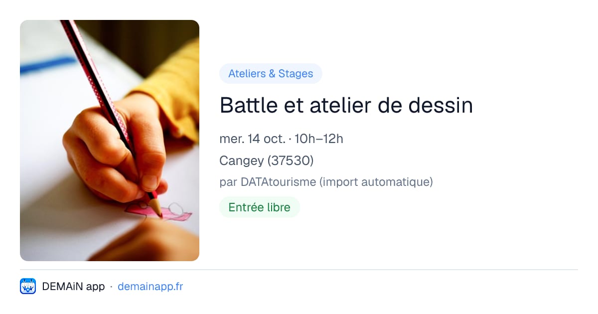 Battle et atelier de dessin — Cangey