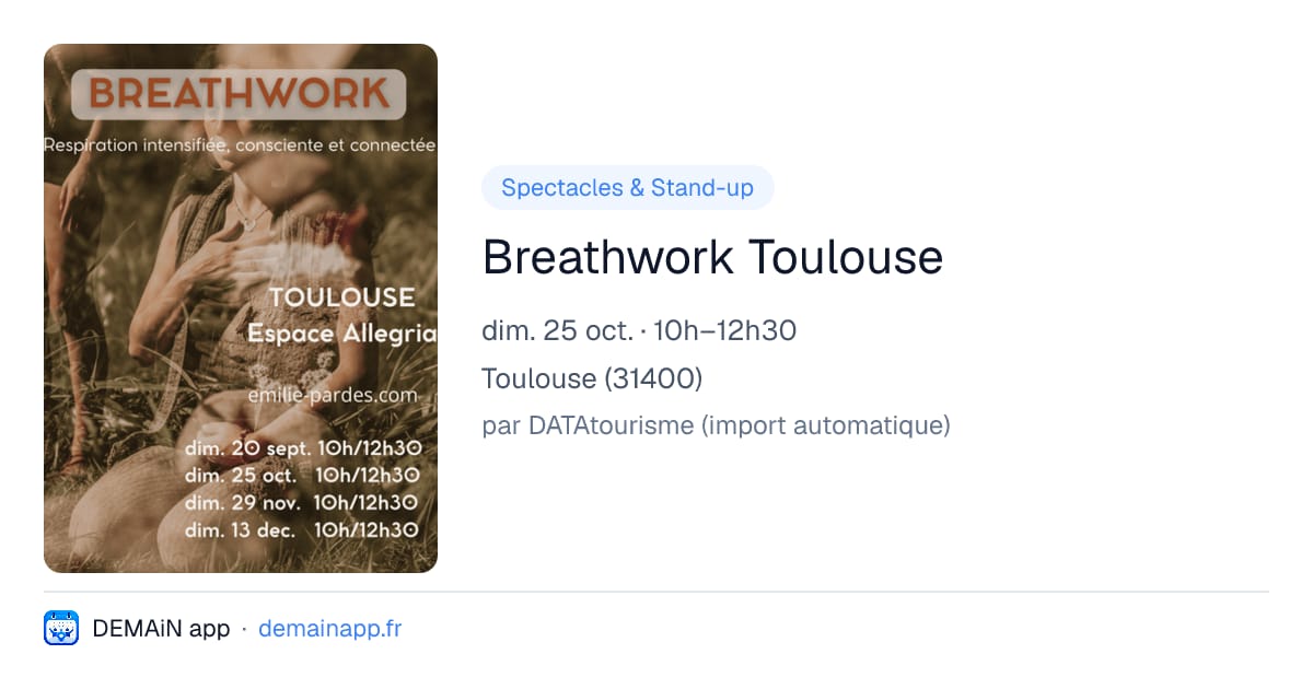 Breathwork Toulouse — Toulouse