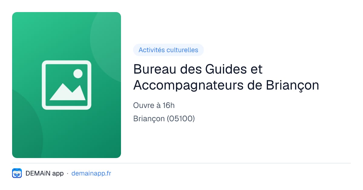 Bureau des Guides et Accompagnateurs de Briançon — Briançon
