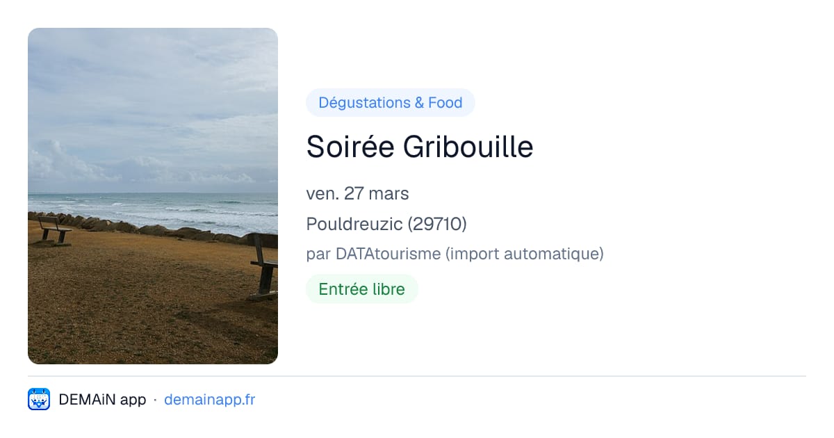 Soirée Gribouille — Pouldreuzic