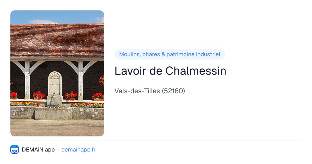 Lavoir de Chalmessin — Vals-des-Tilles
