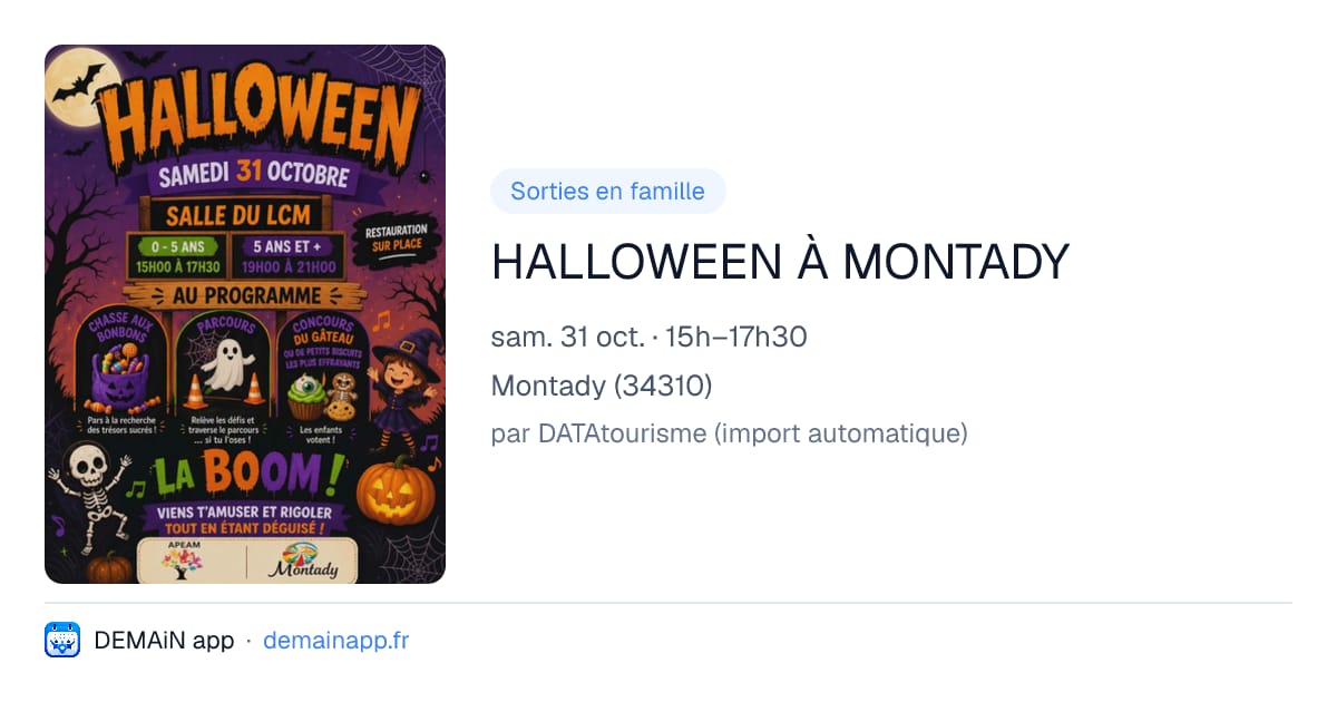HALLOWEEN À MONTADY — Montady