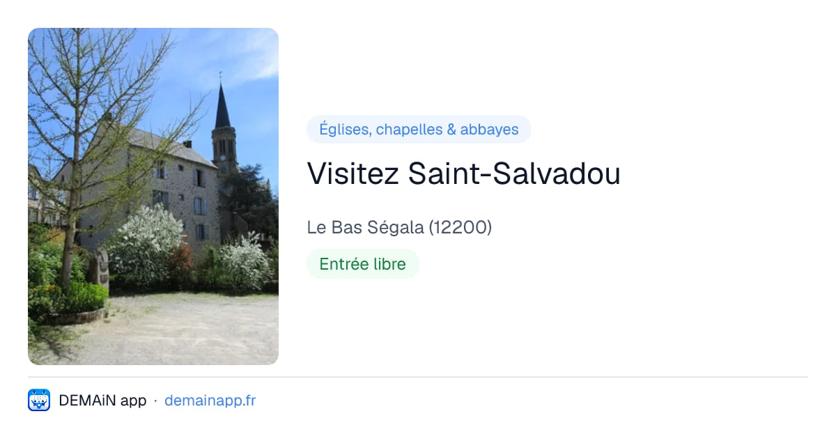 Visitez Saint-Salvadou — Le Bas Ségala